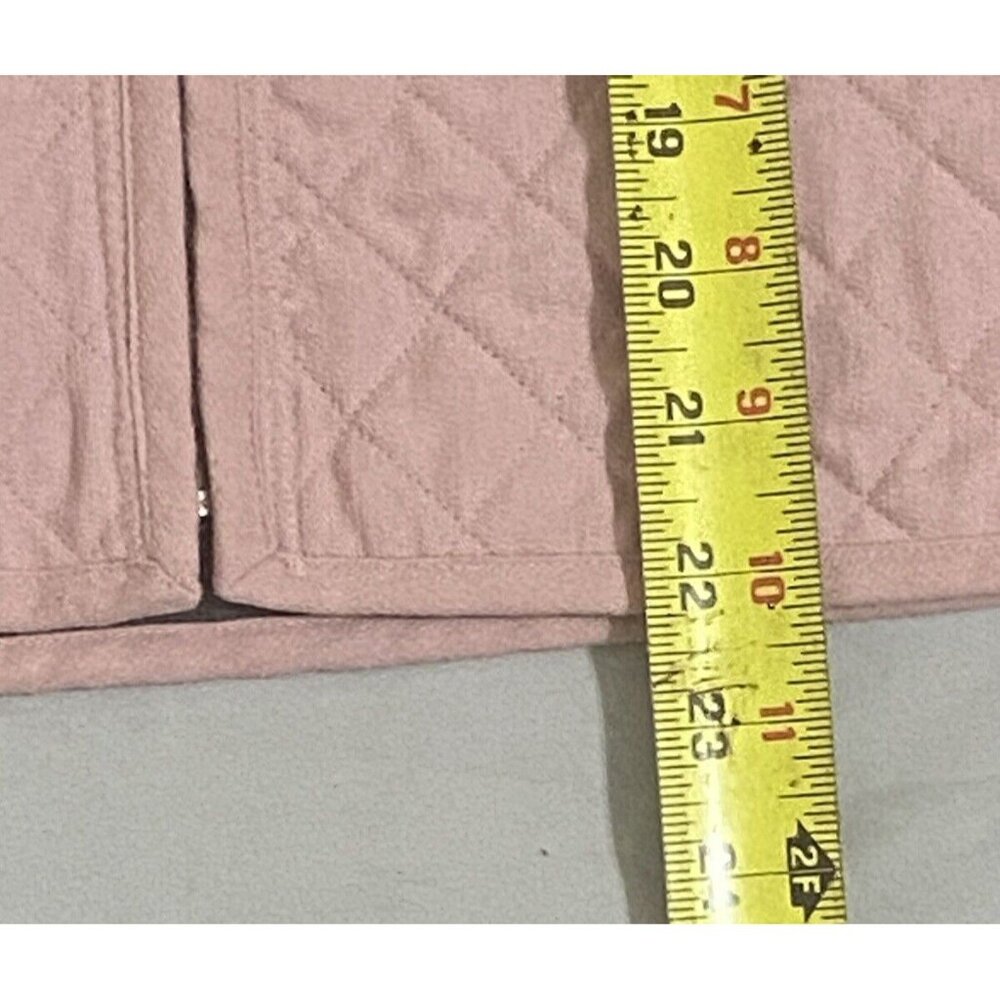 Napa Valley Pink Gray Size Small Quilted Reversible Vest Zip Polyester Gorp Farm View 6